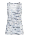 Majestic Filatures Woman Tank Top Slate Blue Size 4 Cotton
