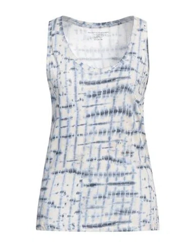 Majestic Filatures Woman Tank Top Slate Blue Size 4 Cotton