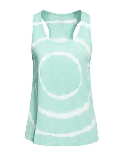 Majestic Filatures Woman Tank Top Turquoise Size 1 Organic Cotton In Green