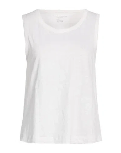 Majestic Filatures Woman Tank Top White Size 1 Linen, Elastane