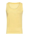 Majestic Filatures Woman Tank Top Yellow Size 1 Linen, Elastane