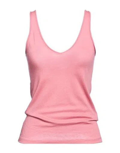 Majestic Filatures Woman Top Antique Rose Size 1 Organic Cotton, Cashmere In Pink