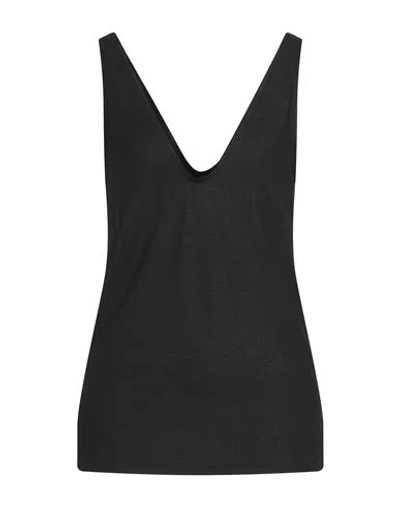 Majestic Filatures Woman Top Black Size 2 Viscose, Elastane In Black