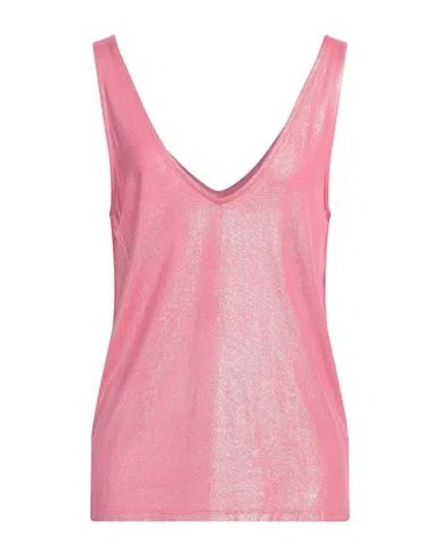 Majestic Filatures Woman Top Fuchsia Size 3 Viscose, Elastane In Pink