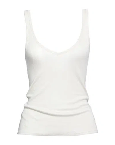 Majestic Filatures Woman Top Ivory Size 1 Micro Modal, Cashmere In Neutral
