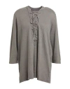 Majestic Filatures Woman Top Lead Size 1 Linen, Elastane In Grey
