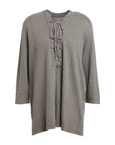 Majestic Filatures Woman Top Lead Size 1 Linen, Elastane In Grey