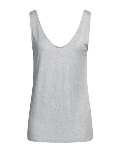 Majestic Filatures Woman Top Light Grey Size 3 Viscose, Elastane