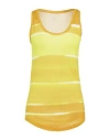 Majestic Filatures Woman Top Marigold Size 1 Viscose, Linen In Yellow