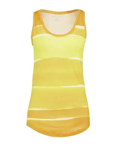 Majestic Filatures Woman Top Marigold Size 1 Viscose, Linen In Yellow