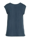 Majestic Filatures Woman Top Navy Size 1 Linen, Elastane