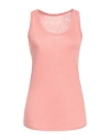 Majestic Filatures Woman Tank Top Antique Rose Size 1 Linen, Elastane In Pink