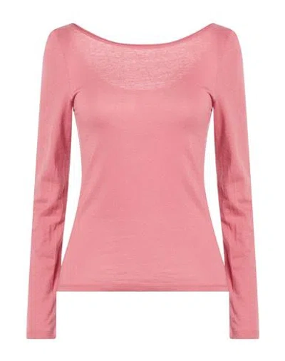 Majestic Filatures Woman T-shirt Antique Rose Size 1 Organic Cotton, Cashmere In Pink