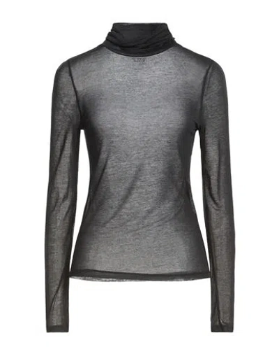 Majestic Filatures Woman T-shirt Black Size 2 Modal, Cashmere