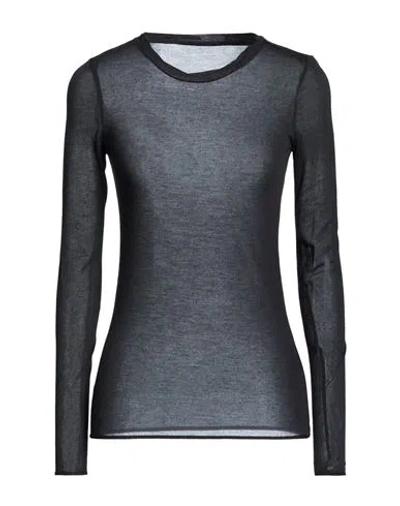 Majestic Filatures Woman T-shirt Black Size 3 Micro Modal, Cashmere
