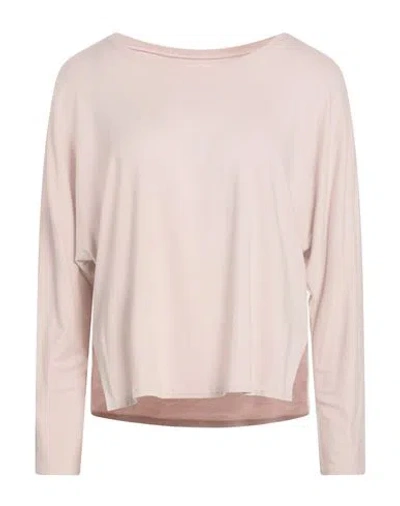 Majestic Filatures Woman T-shirt Blush Size 1 Viscose, Elastane In Pink