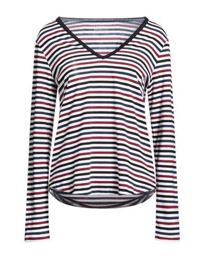 Majestic Filatures Woman T-shirt Burgundy Size 2 Lyocell, Organic Cotton In Multi