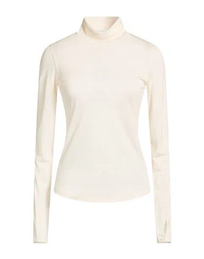 Majestic Filatures Woman T-shirt Cream Size 1 Lyocell, Virgin Wool In White