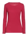 Majestic Filatures Woman T-shirt Fuchsia Size 1 Cotton In Red