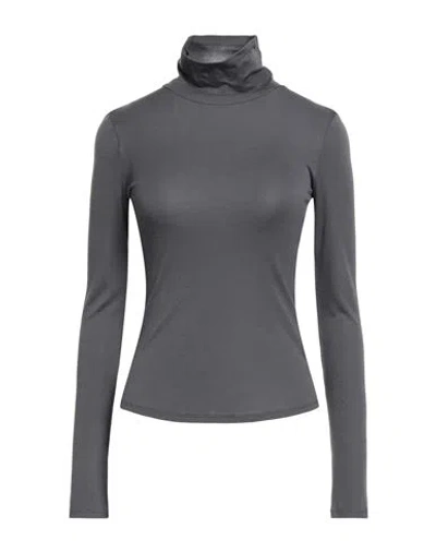 Majestic Filatures Woman T-shirt Grey Size 1 Modal, Cashmere In Gray