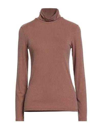 Majestic Filatures Woman T-shirt Light Brown Size 1 Cupro, Elastane