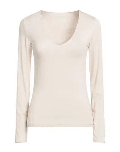 Majestic Filatures Woman T-shirt Light Grey Size 1 Viscose, Elastane In Gray