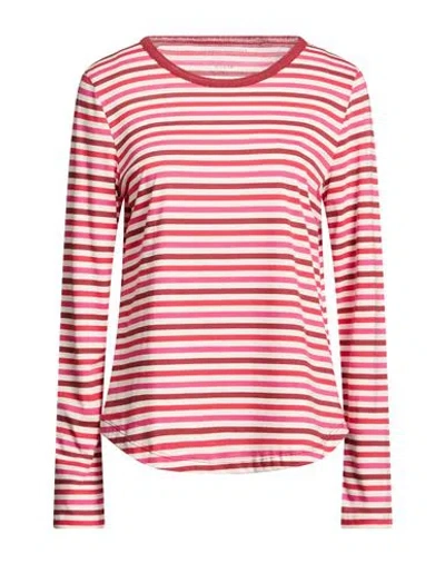 Majestic Filatures Woman T-shirt Magenta Size 1 Lyocell, Organic Cotton In Animal Print