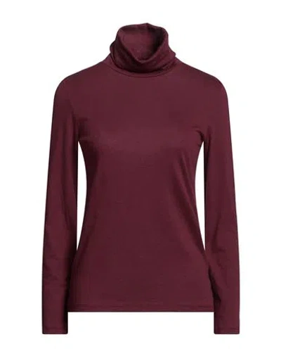 Majestic Filatures Woman T-shirt Plum Size 1 Cotton, Cashmere In Red