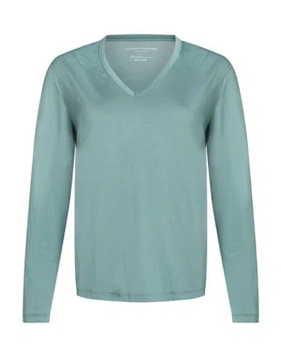 Majestic Filatures Woman T-shirt Sage Green Size 1 Lyocell, Cotton