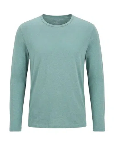 Majestic Filatures Woman T-shirt Sage Green Size 1 Lyocell, Cotton In Blue