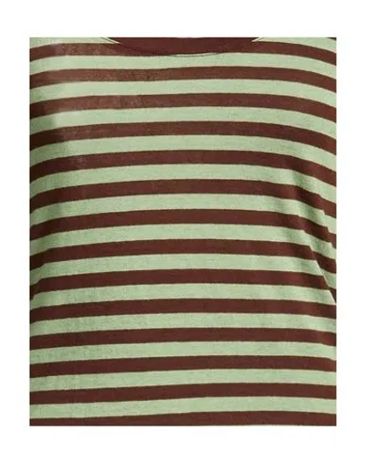 Majestic Filatures Woman T-shirt Sage Green Size 1 Organic Cotton, Cashmere In Multi