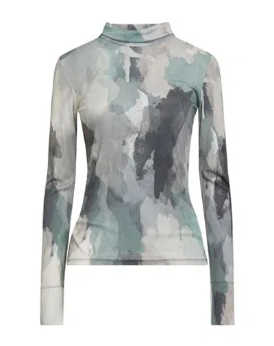 Majestic Filatures Woman T-shirt Sage Green Size 1 Viscose In Multi