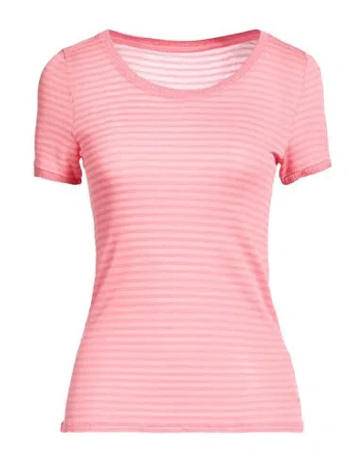 Majestic Filatures Woman T-shirt Salmon Pink Size 1 Viscose