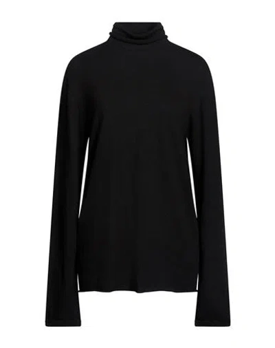 Majestic Filatures Woman Turtleneck Black Size M Cashmere