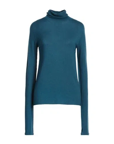 Majestic Filatures Woman Turtleneck Deep Teal Size 3 Cashmere In Green