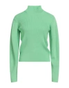 Majestic Filatures Woman Turtleneck Green Size 1 Merino Wool In Green