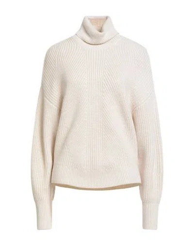 Majestic Filatures Woman Turtleneck Ivory Size 1 Merino Wool In White