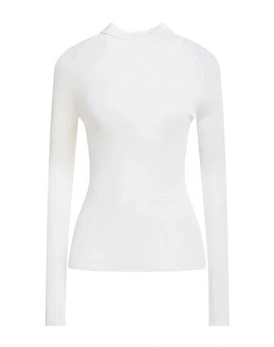 Majestic Filatures Woman Turtleneck Ivory Size 1 Merino Wool, Silk In White
