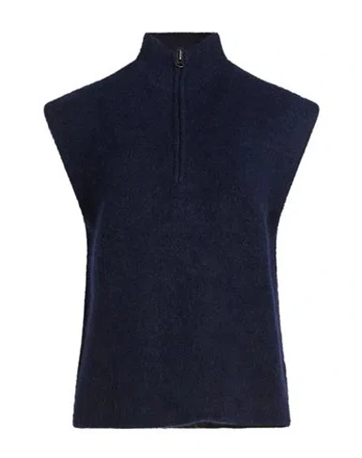 Majestic Filatures Woman Turtleneck Midnight Blue Size 3 Alpaca Wool, Polyamide, Elastane