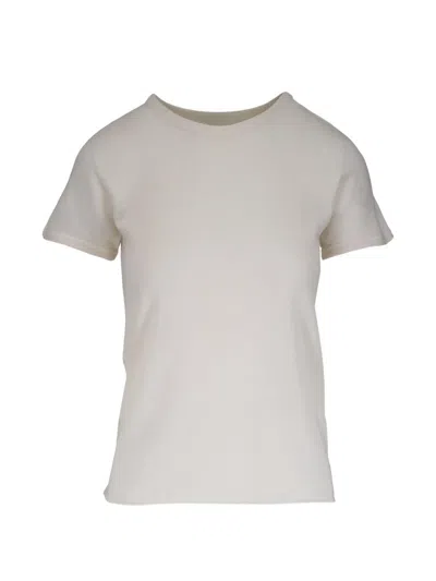Majestic Fine-knit Crew-neck T-shirt In Neutral
