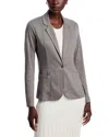 Majestic Fitted Linen Blazer In Orage