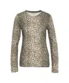 Majestic Fitted Long-sleeve T-shirt With All-over Animal Print In Animal Print