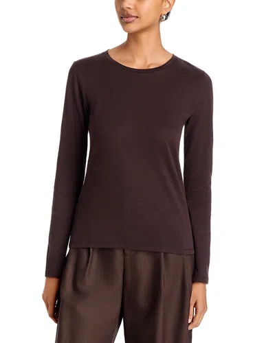 Majestic Fitted Sweater In Black