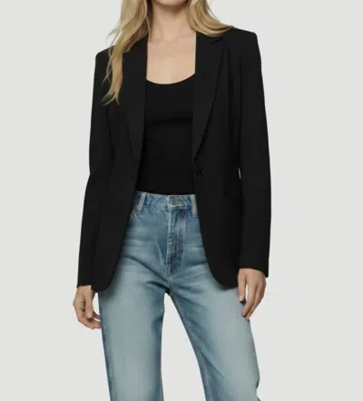 Majestic French Terry Blazer In Black