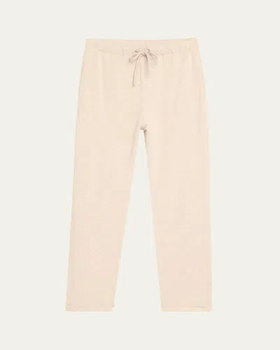 Majestic French Terry Cuffed Drawstring Pants In Sand