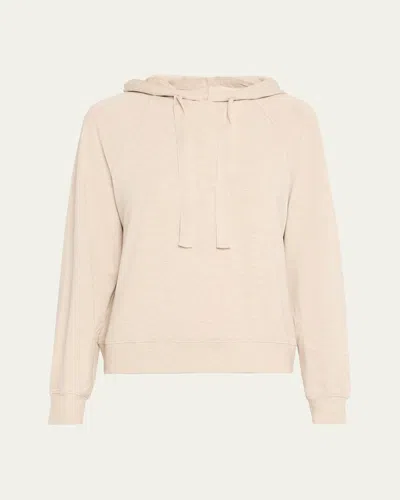 Majestic French Terry Hoodie With Grosgrain Trim