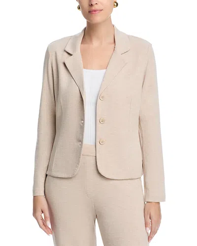 Majestic French Terry Three Button Blazer In Sand
