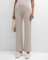 MAJESTIC FRENCH TERRY WIDE-LEG TROUSERS