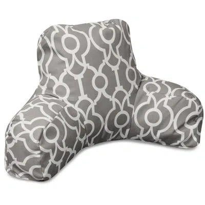 Majestic Home Goods Athens Bed Rest Outdoor Backrest Pillow In Gray