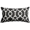 Majestic Home Goods Athens Rectangular Throw Pillow In Black